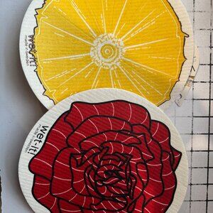 Wet-It! Swedish Treasures Round  Dishcloth & Cleaning Cloth -Set of 2